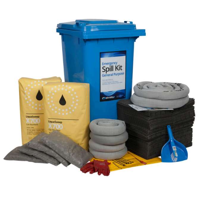 Spill kits and absorbents